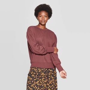 Universal Thread Burgundy Pullover Crewneck